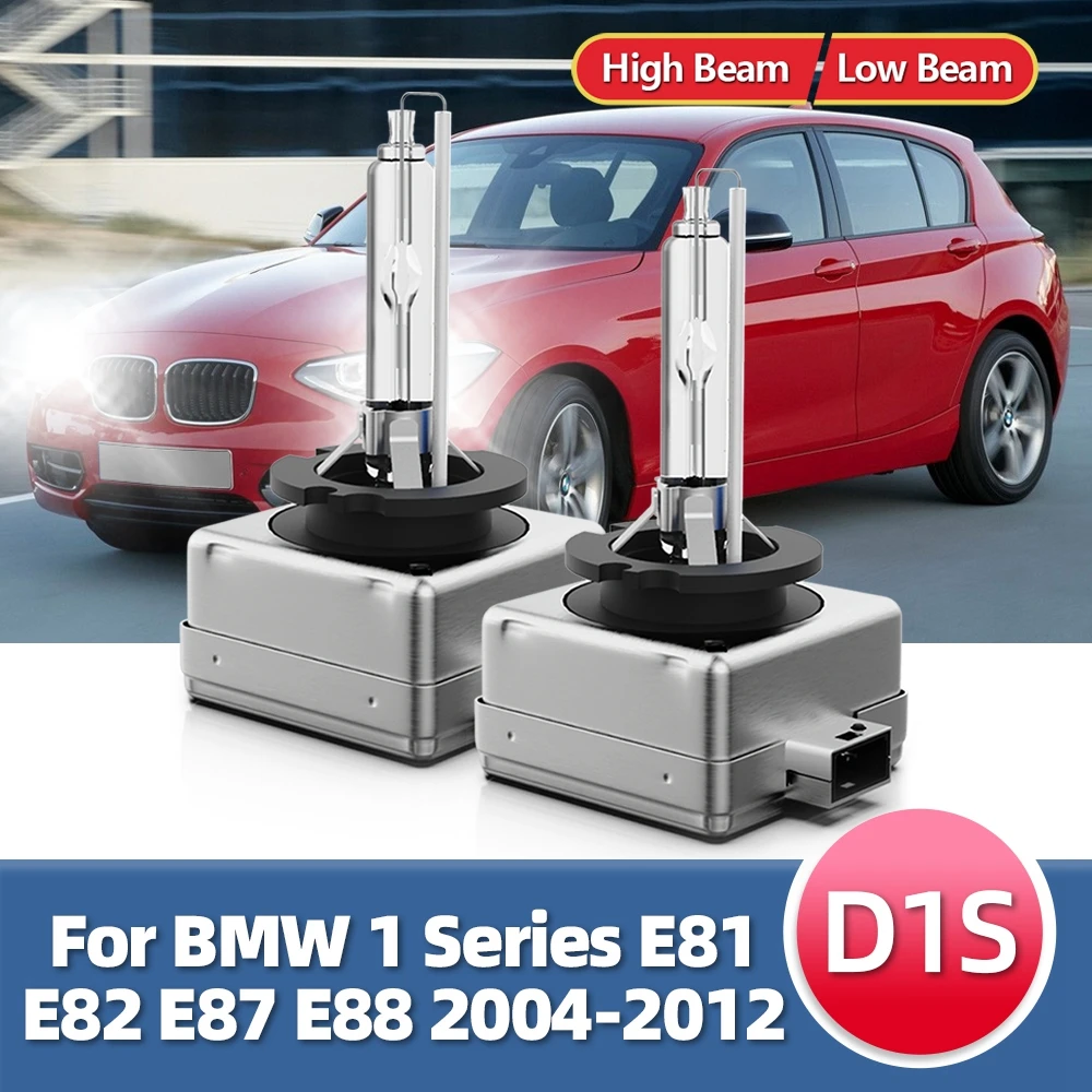 

2x D1S Bulbs HID Xenon Headlight Bulb 35W DC 12V 6000K 8000K For BMW 1 Series E81 E82 E87 E88 2004-2007 2008 2009 2010 2011 2012