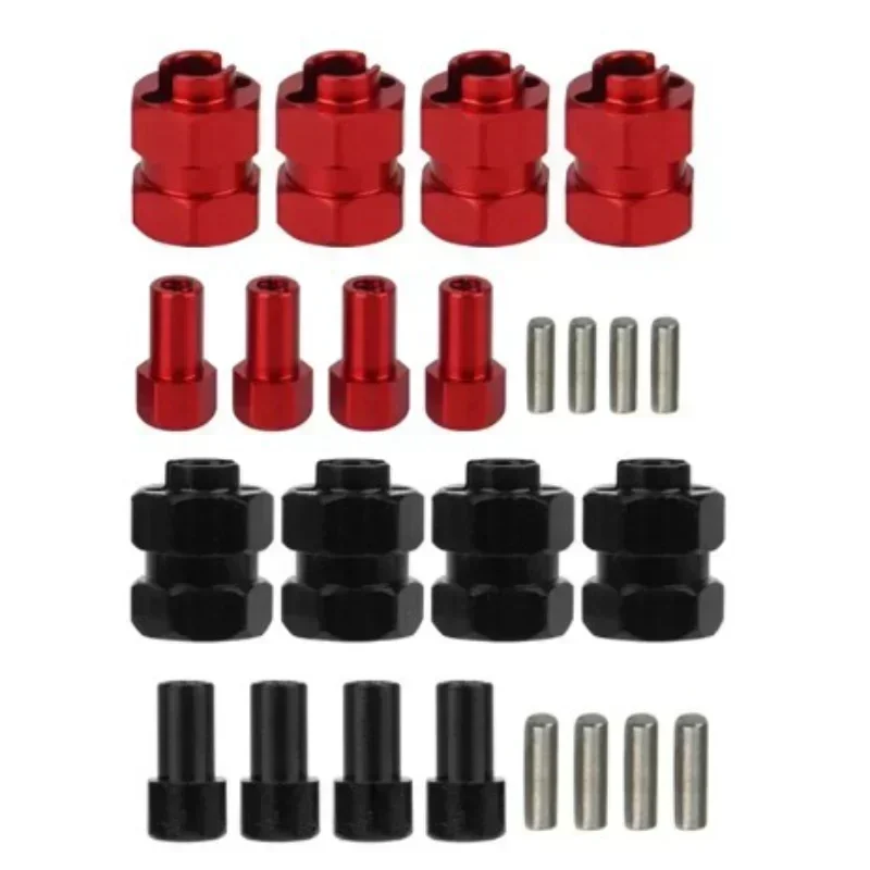 エンロン4P改造拡張7mmホイールヘックスハブ＆ピン8.5MM厚さアップグレードRC大人向けクローラー1/24アキシャルSCX24 90081 C10用