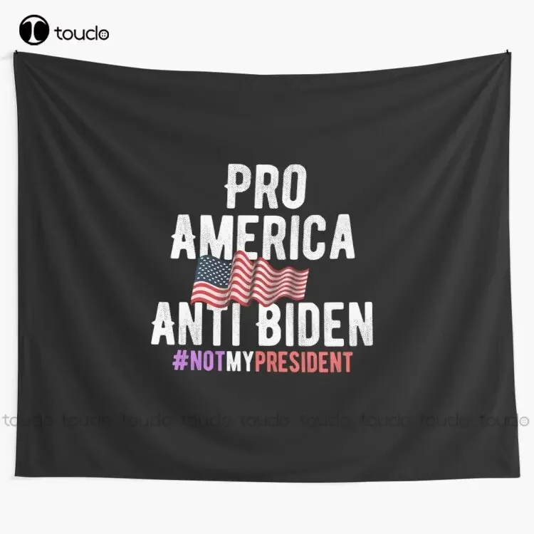 New Pro America Anti Biden Tapestry Funny Tapestries Tapestry Tapestry Wall Hanging For Living Room Bedroom Dorm Room Home Decor