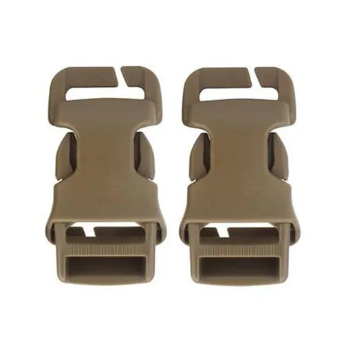 2PCS 1 Inch Buckles Side Release Buckle Quick Attach Surface Mount CS Hunting Gear Vest Modular Attachment Point