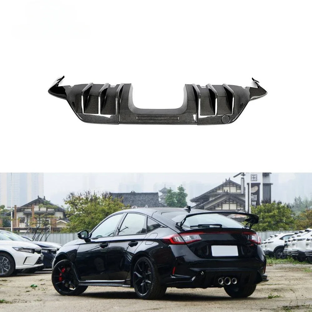 Carbon Fiber Rear Bumper Diffuser Lip for Honda Civic Type R 11th 2023