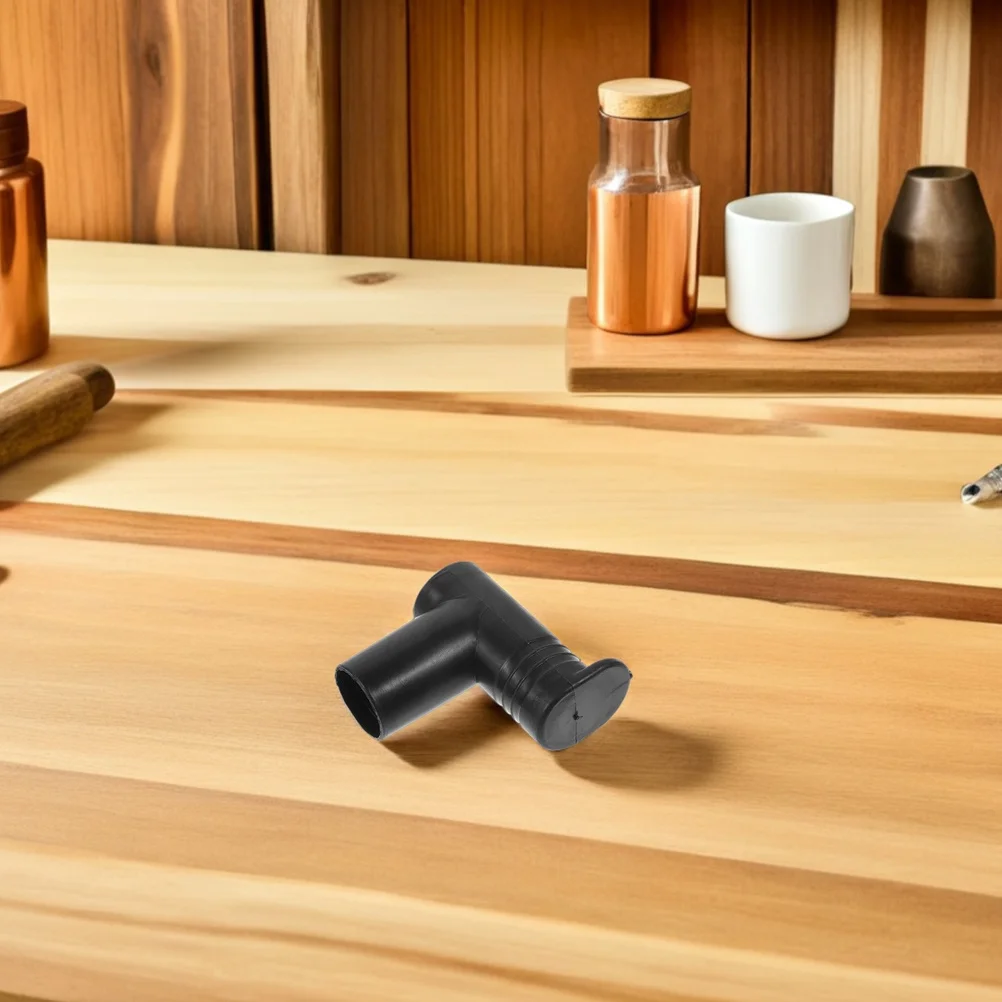 

6Pcs Clothes Rack Right Angle Connectors Black Plastic Tube Clamps for Drying Rack Rails Floor Standing End Caps 2.75 X 2.4 Inch