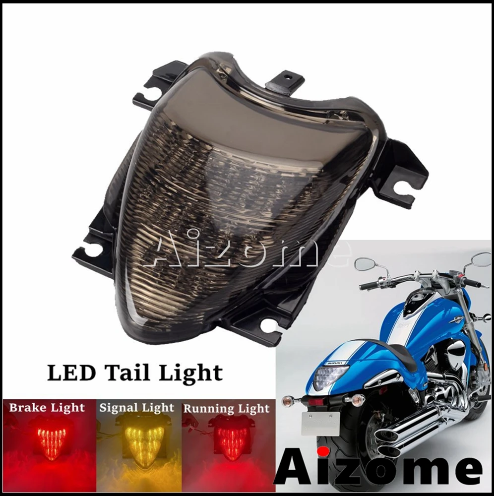 Motorcycle Integrate LED Tail Lights For SUZUKI Boulevard M109R VZR1800 M1800R Rear Turn Signal Light Brake Taillights 2006-2019