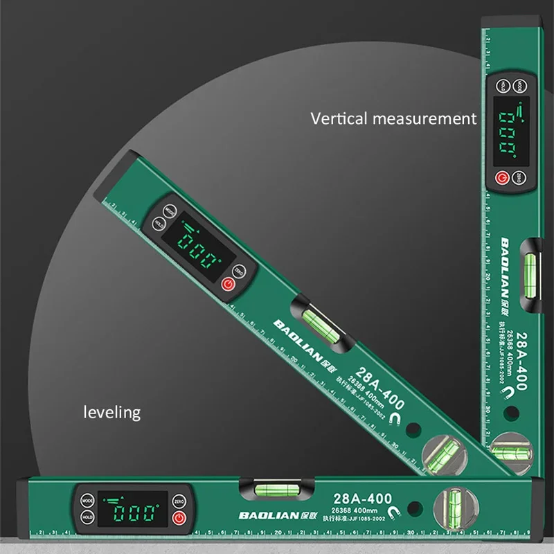 30/40/50/60cm Digital Protractor Angle Finder Inclinometer Magnets Level Angle Slope Electronic Level Ruler with LED Display