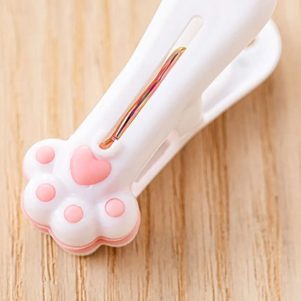 Kawaii Cat Claw Clothespin Creative Plastic Windproof Food Bag Clip Food Preservation Anti Drop Clothes Pegs Socks