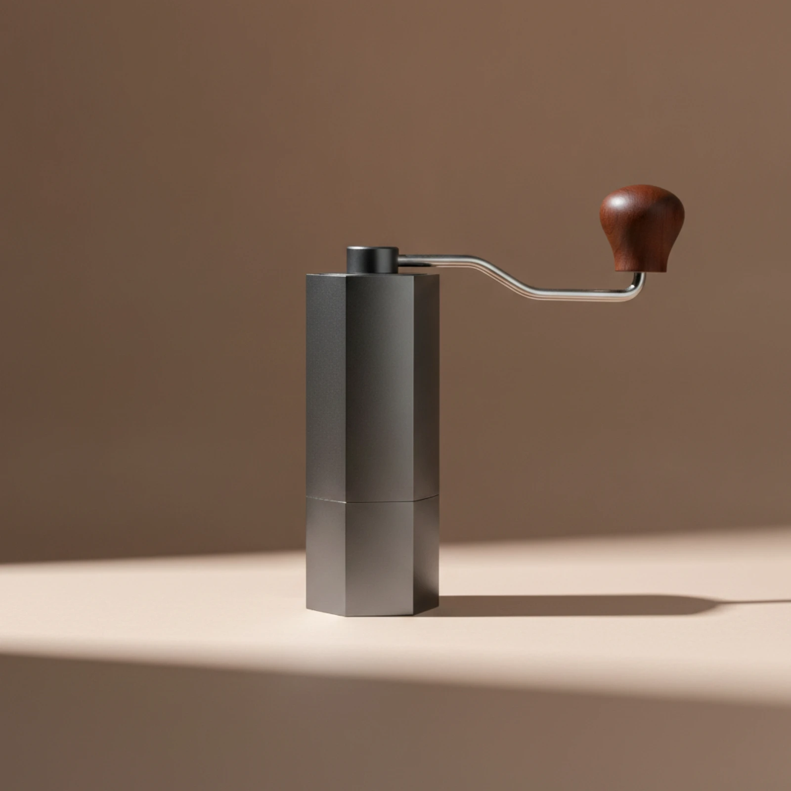 Manual Coffee Grinder with Crank Mini Manual Coffee Bean Mill Lightweight External Settings for Travelers, Travel, Camping