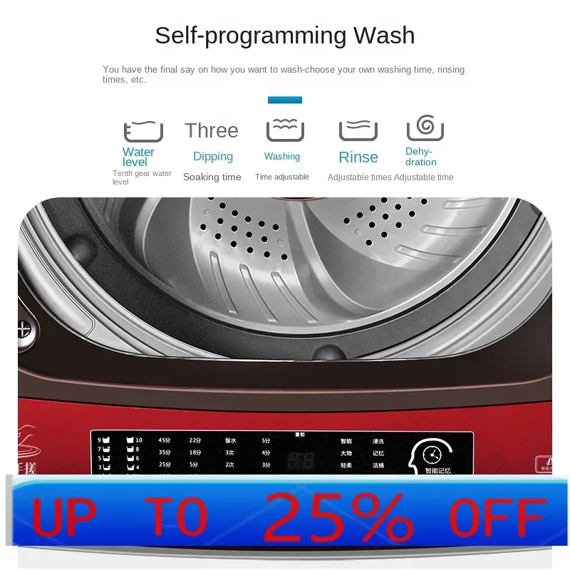 CX  Double Wave Wheel Washing Machine Automatic Household Anti-Winding Self-Programming Appointment