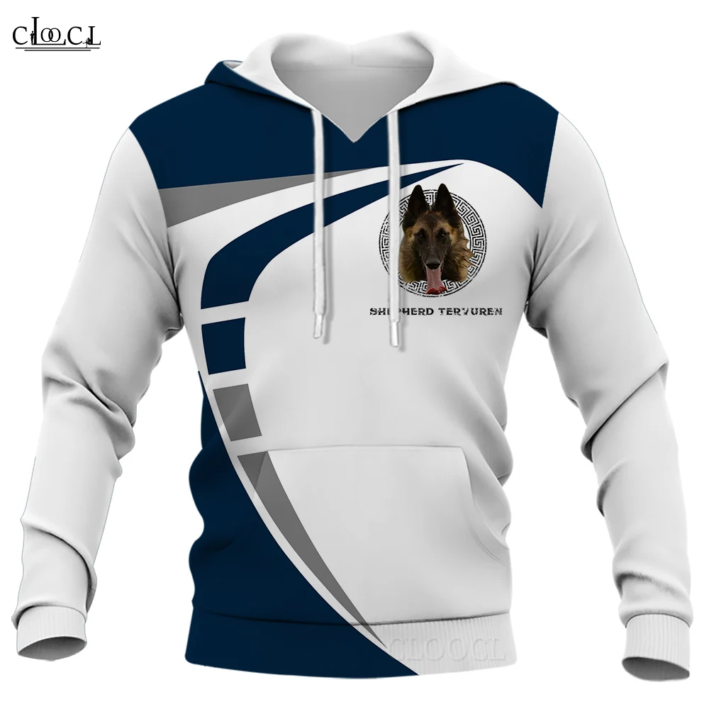 

CLOOCL Men Hoodie 3D Graphics German Shepherd Printed Women Pullover Hooded Sweatshirt Fashion Hooded Jacket Teenage Clothing