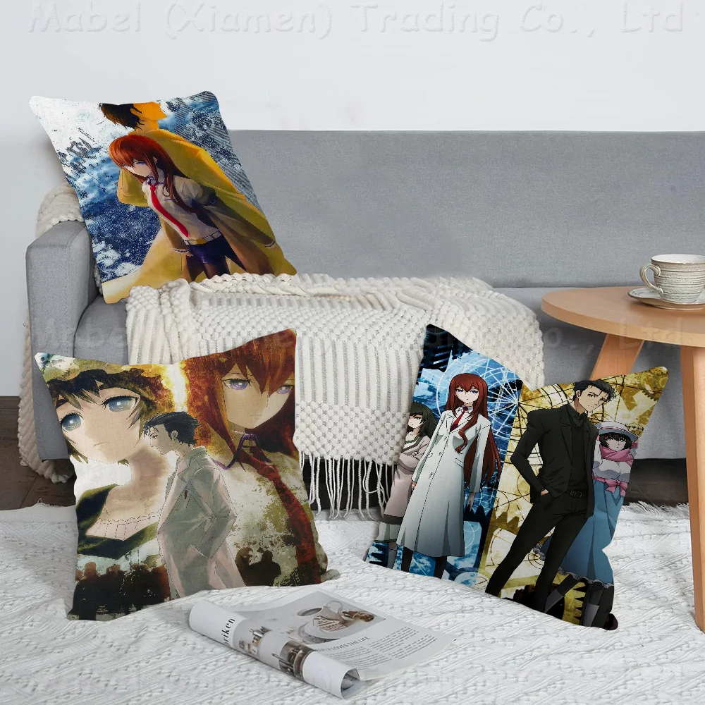 

Steins Gate Anime Pillow Anime Pillow Sofa Bed Head Pillow Cover Cushion Cover 45x45 Cm Fashion