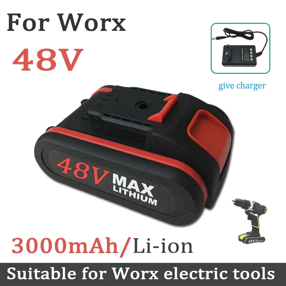 

For Worx 48V 3000mAh high-Power Li-ion Battery Electric Tools And Chainsaws Battery Replace