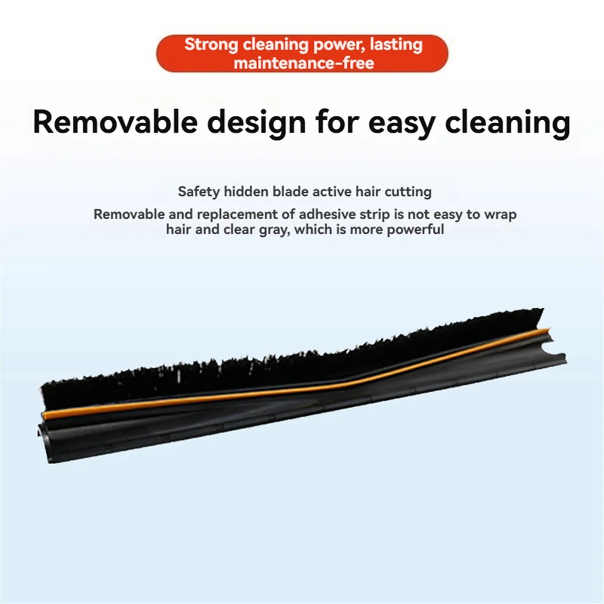 Replacement Roller Brush Wiper Strip for Dreame S10/S20/S30/X10/X20/X30/X40 All Series Vaccum Attachment Scrape Strip-Furlan