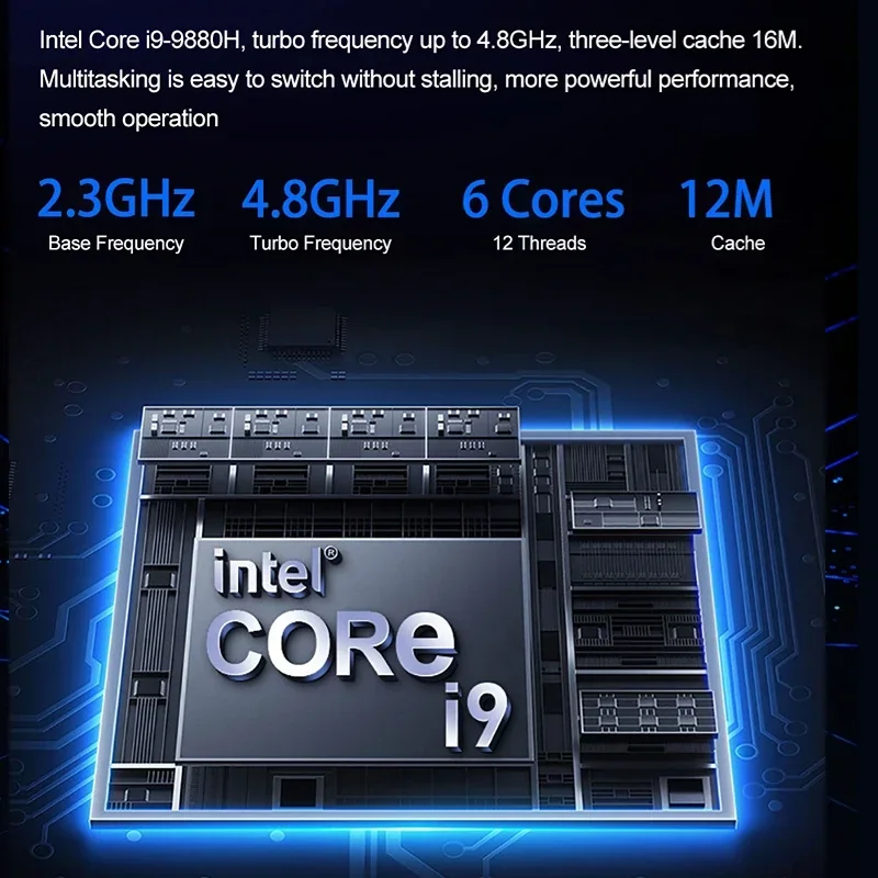 أجهزة الكمبيوتر المحمولة الألعاب الكمبيوتر ألعاب الكمبيوتر ويندوز 11 15.6 "9th الجنرال إنتل I9-9880H 64GB المزدوج DDR4 فتحة M.2 SSD الخلفية واي فاي