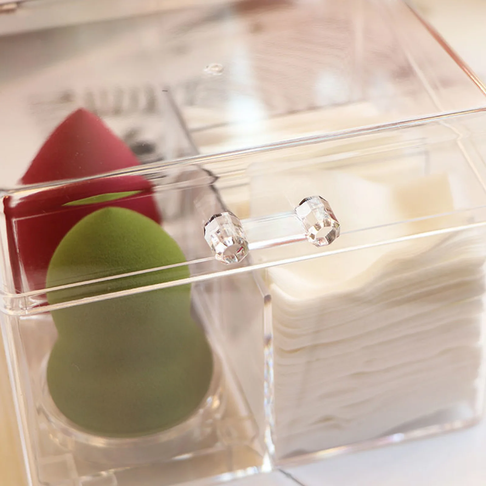 

Beauty Sponge Case Egg Box Makeup Clear Cosmetics Organizer Container Sponges Transparent