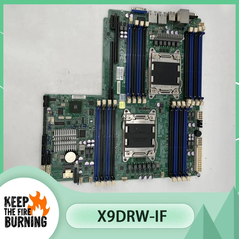 

For Supermicro Server Motherboard Support For Xeon E5-2600 V1/V2 Family LGA2011 DDR3 X9DRW-iF