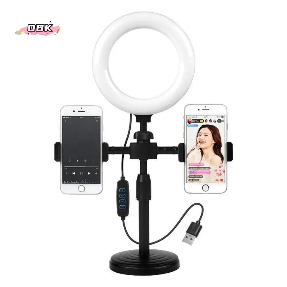 

Двойное положение телефона, заполняющий светильник, держатель для телефона, кронштейн для освещения, стабильное основание, заполняющий светильник для прямой трансляции, портативный универсальный