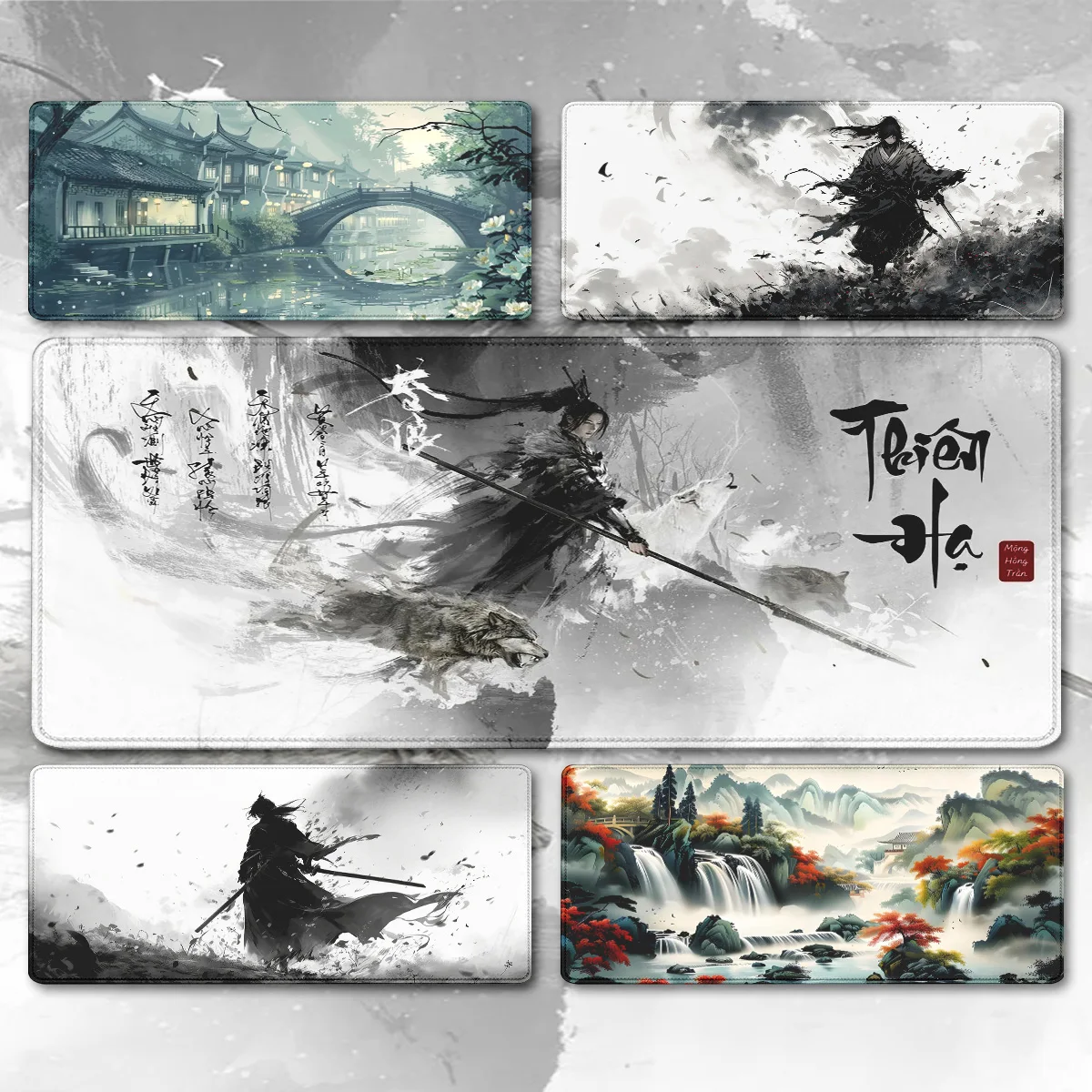 teclado mouse pad Chinese Style Large Gamer teclado Mousepad Keyboard Mat XXXL Mouse Mats 90x40cm Rubber Desk Pad Design DeskRug