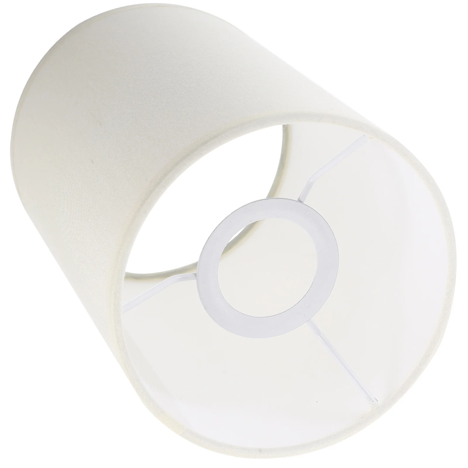 

Round Decorative Retro Simple Lampshade Linen Drum Iron Frame Shades E27 TC Material Bedroom Living Room Lamp Cover