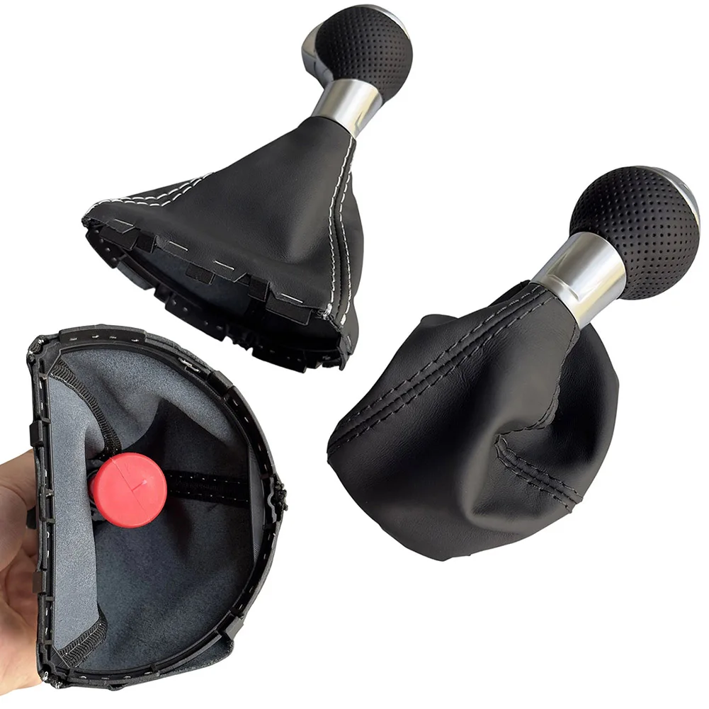 

Automatic Gear Shift Knob Shift Lever Handle Head For Audi For TT TTS TTRS For 8J Leather + ABS Ergonomic Design