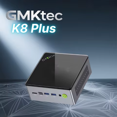 GMKtec K8 Plus MINI PC Ryzen 7 8845HS DDR5 5600Mhz PCIe4.0 Nvme SSD Windows 11 Pro WIFI6 BT5.2 2.5G LAN Desktop Gaming Computer