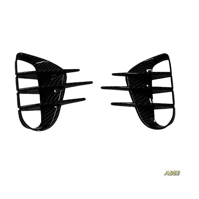 

1 Pair Car Front Bumper Side Vent Grille Spoiler Wind Blade Decorative Cover For Kia Stinger 18-23