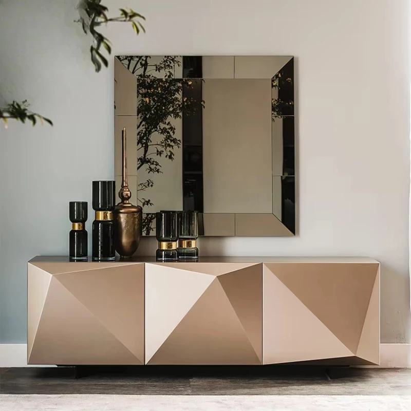 

Modern high-gloss wooden buffet living room sideboard