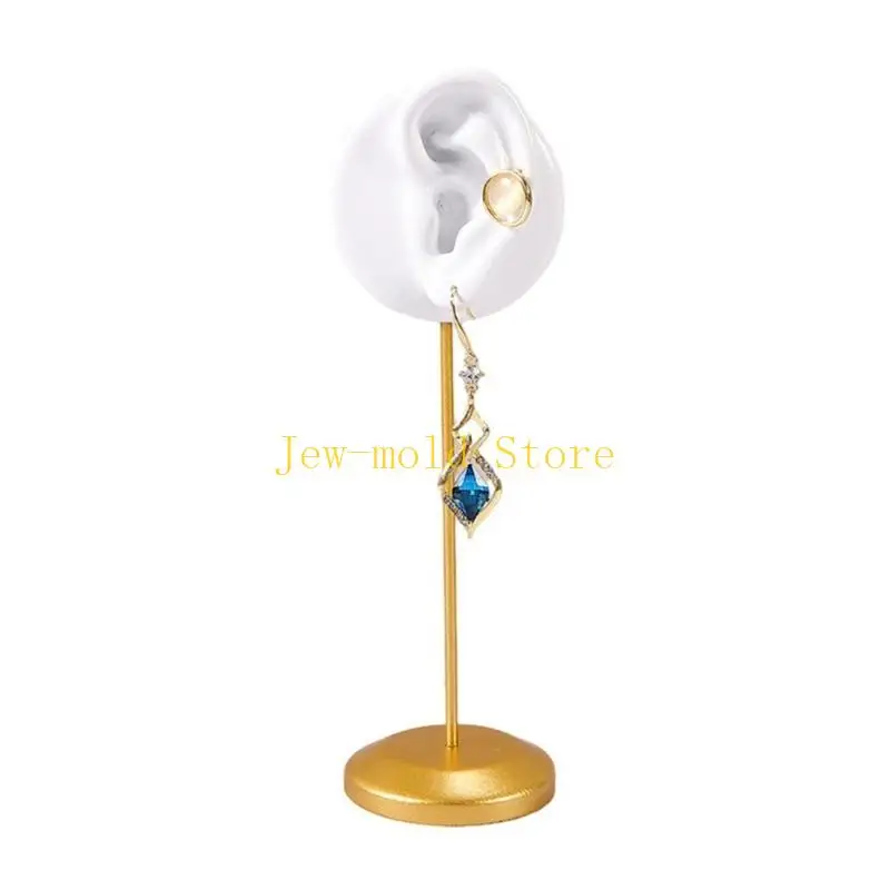 C71B Bông hiển thị nhựa và vật liệu hợp kim Người giữ đồ trang sức Bông Màn hình Bông Trang sức Hiển thị Phụ kiện