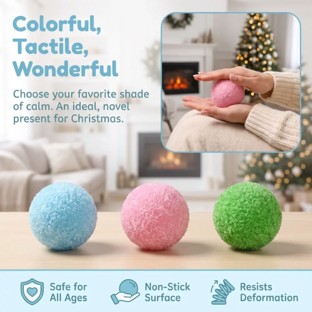 Slow Rising Crispy Skin Ball Crushed Ice Shapeable Squeeze Ball Super Soft Slow-rebound Sensory Fidget Ball Reduce Pressure