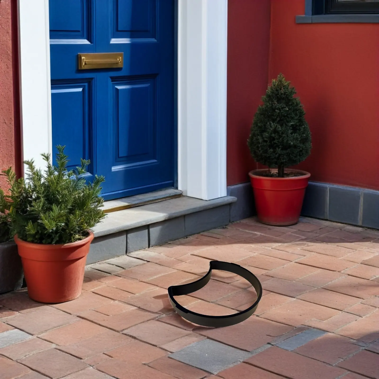 Crescent Shape Cement Floor Tile Mold Black ABS Material Garden Pavement Paving Mould Path Maker Stepping Stone Concrete Lawn