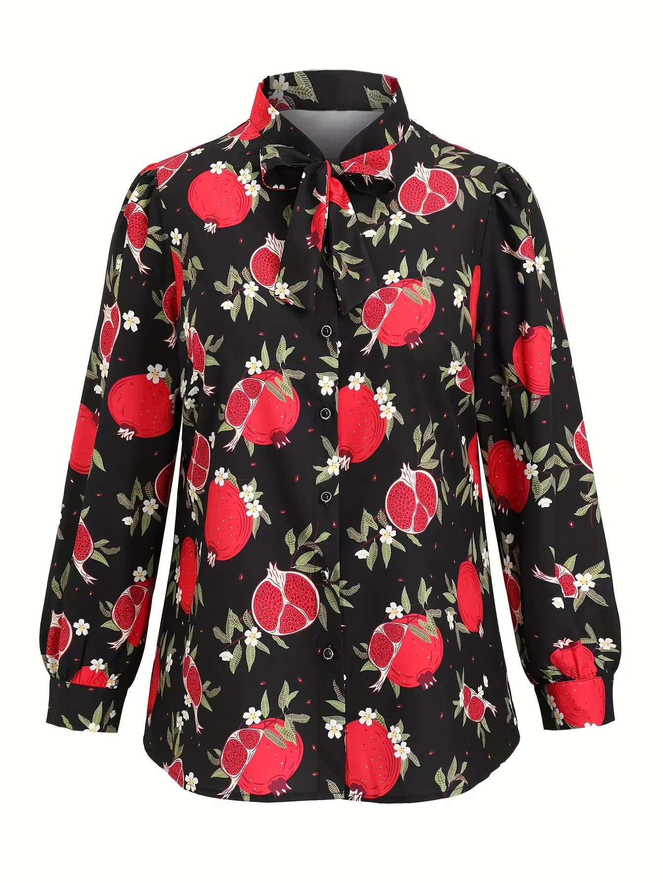 

Европейская и американская мода, романтические дамы больших размеров на День святого Валентина с черным гранатовым топом