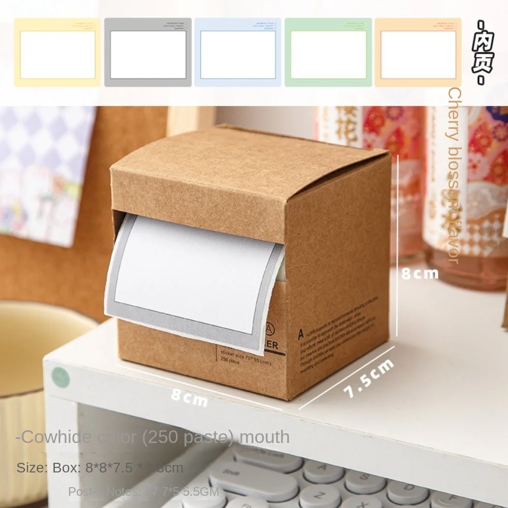 250 PCS/Set Multifunctional Sticky Notes Pull-out Design Used To Decorate Memo Pad Full Adhesive Creative Scrapbook Sticker