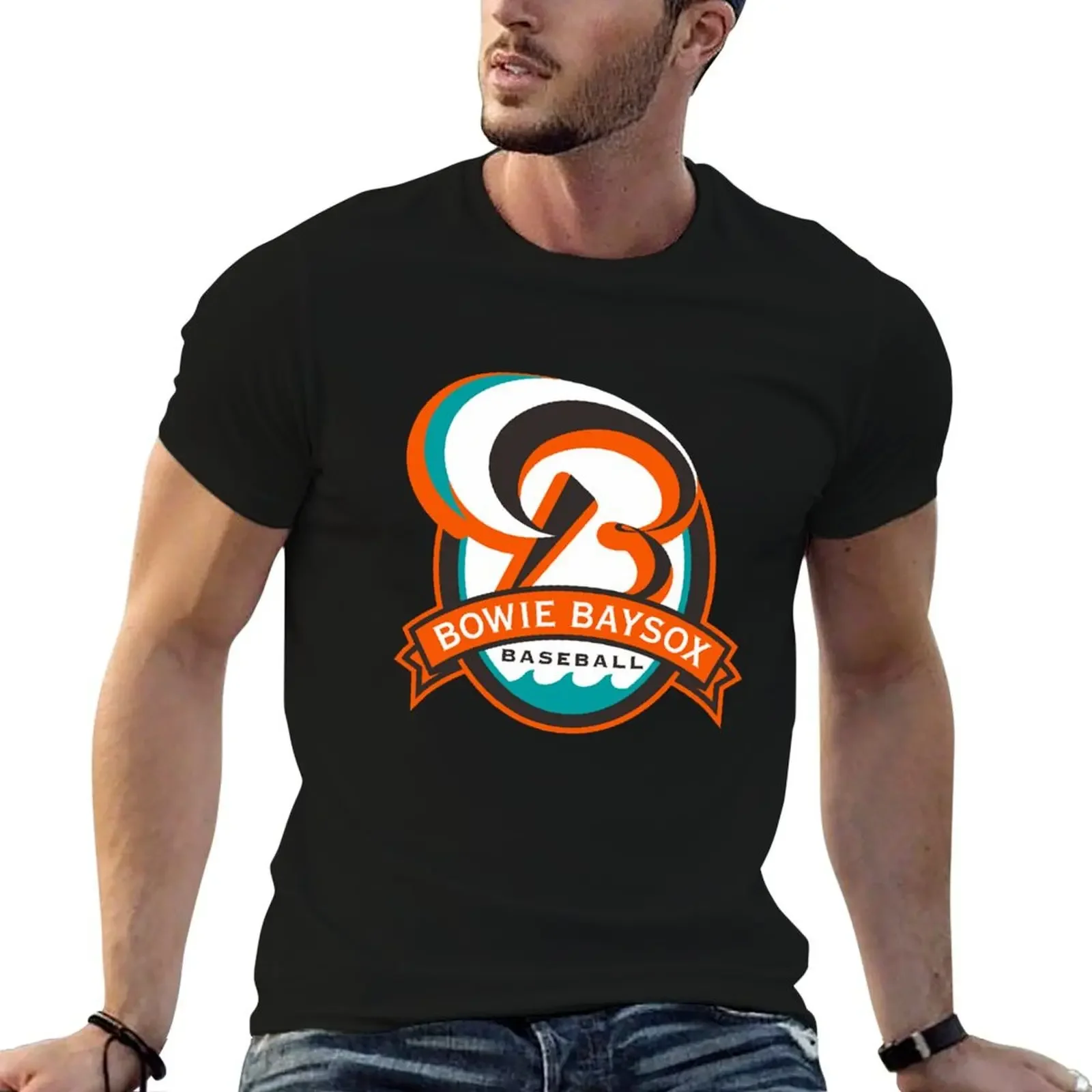 Baysox Bowie Baseball T-Shirt anime clothes graphic tee shirt plus sizes designer t shirt men