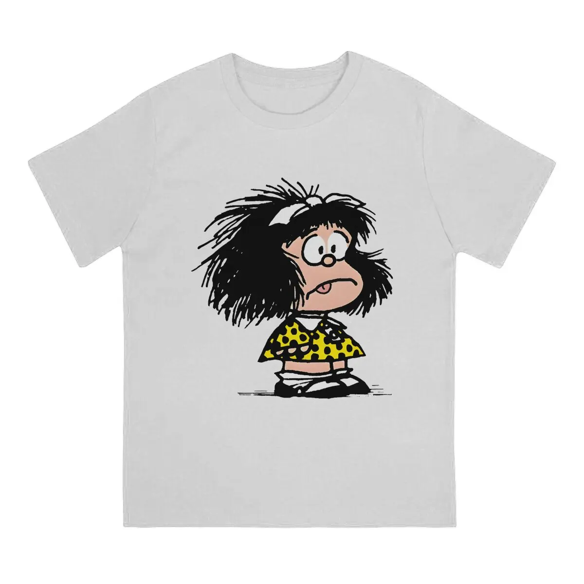 MAFALDA Sad T Shirt Punk Men Tees Summer Clothing Polyester Crewneck TShirt