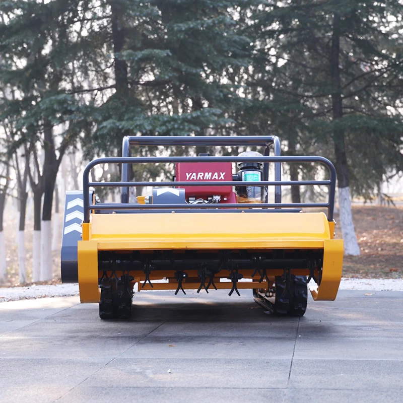 

Customized small tracked mower, industrial-grade remote-controlled all-terrain self-propelled rotary flail mower
