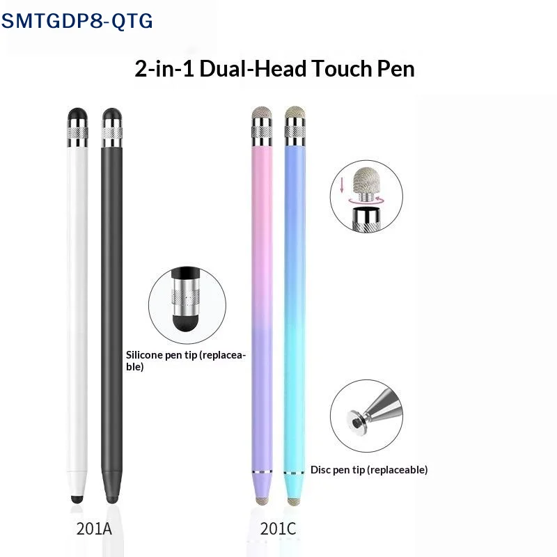 NEW Mesh Fiber Capacitive Stylus Pen Double Nib Touch Screen Pens Drawing Pen For Universal Capacitive Screen Smart Phone Tablet