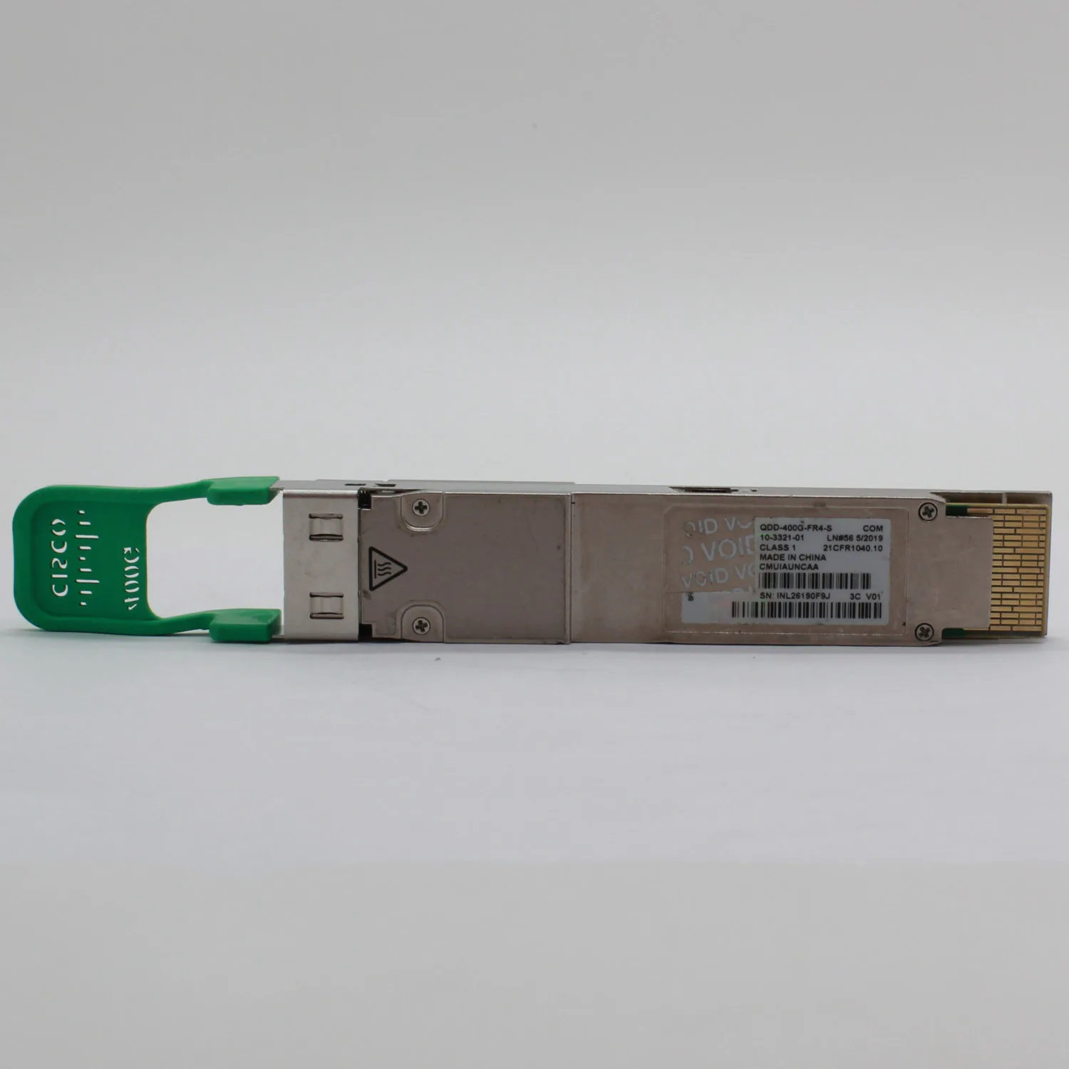 

For Original Cisco QDD-400G-FR4-S 400Gbase-FR4 QSFP-DD PAM4 1310nm 2km Transceiver 10-3321-01 Used