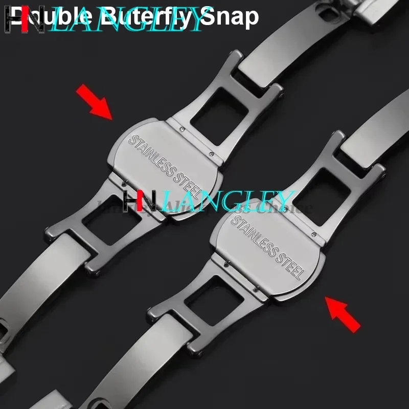 الصلبة 304L الفولاذ المقاوم للصدأ استبدال حزام (استيك) ساعة 12 مللي متر 14 مللي متر 16 مللي متر 18 مللي متر 19 مللي متر 20 مللي متر 21 مللي متر 22 مللي متر 24 مللي متر عرض معصمه ساعة الرجال الأشرطة