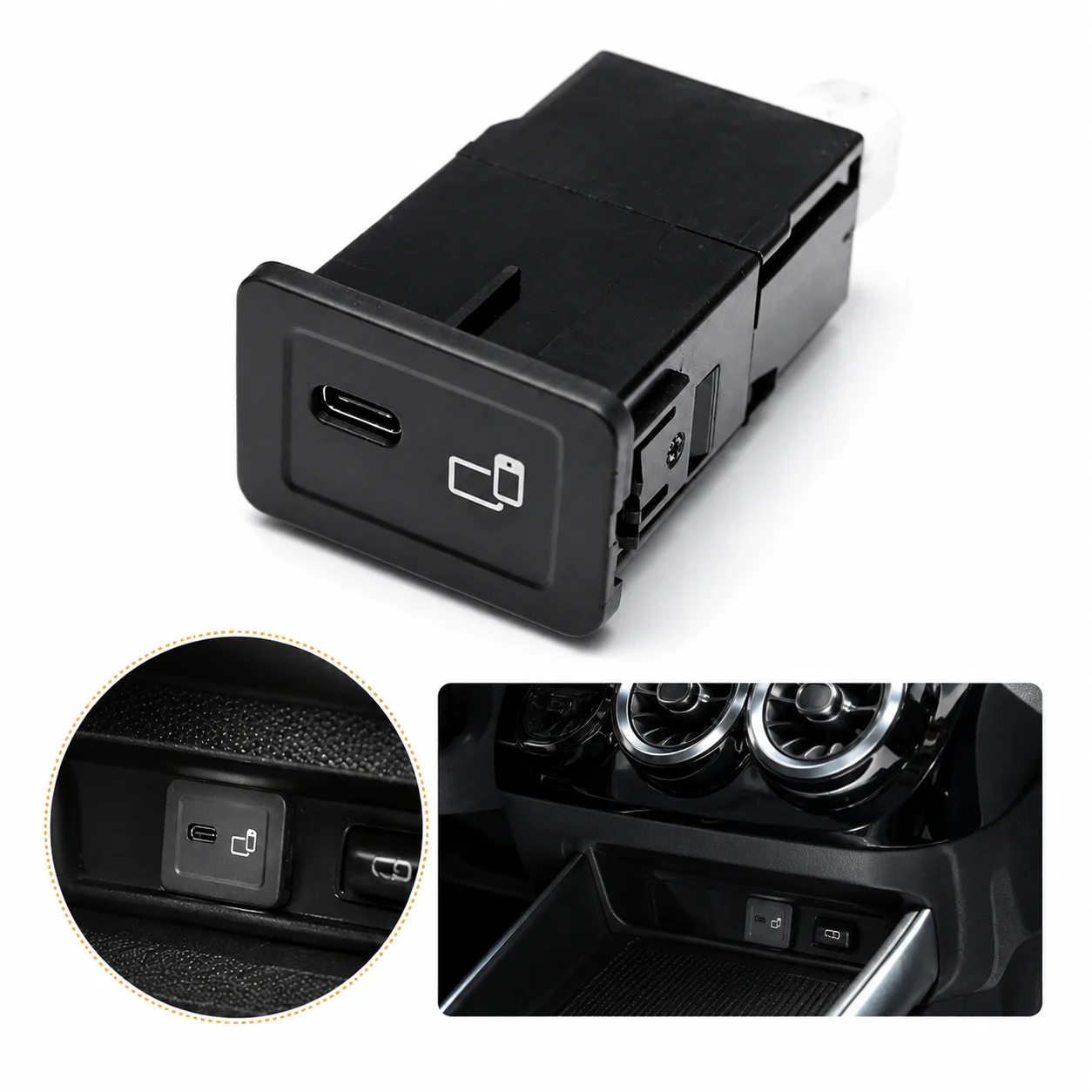 USB Port Socket Interface Module Replacement for Mercedes-Benz A-Class A2478209000 2478203802 2478206301 2467570000 2467570006