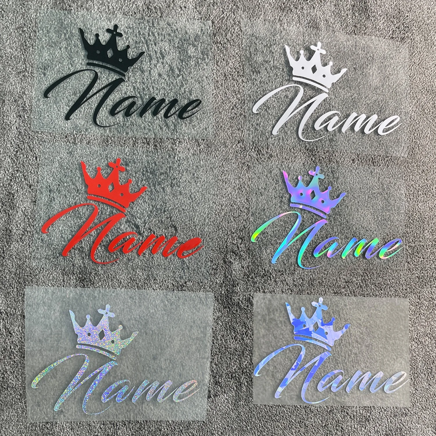 Custom Crown Name Sticker Pers - Laptop Accessories Name recension och pris