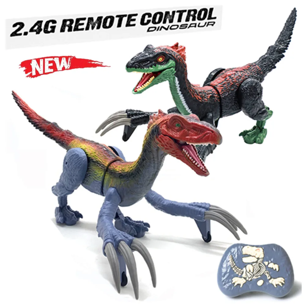 

Spray Function Walking Dinosaur 2.4G Remote Control Dinosaur Toy With Lights & Sound Body Swing, Roaring Boys Gift