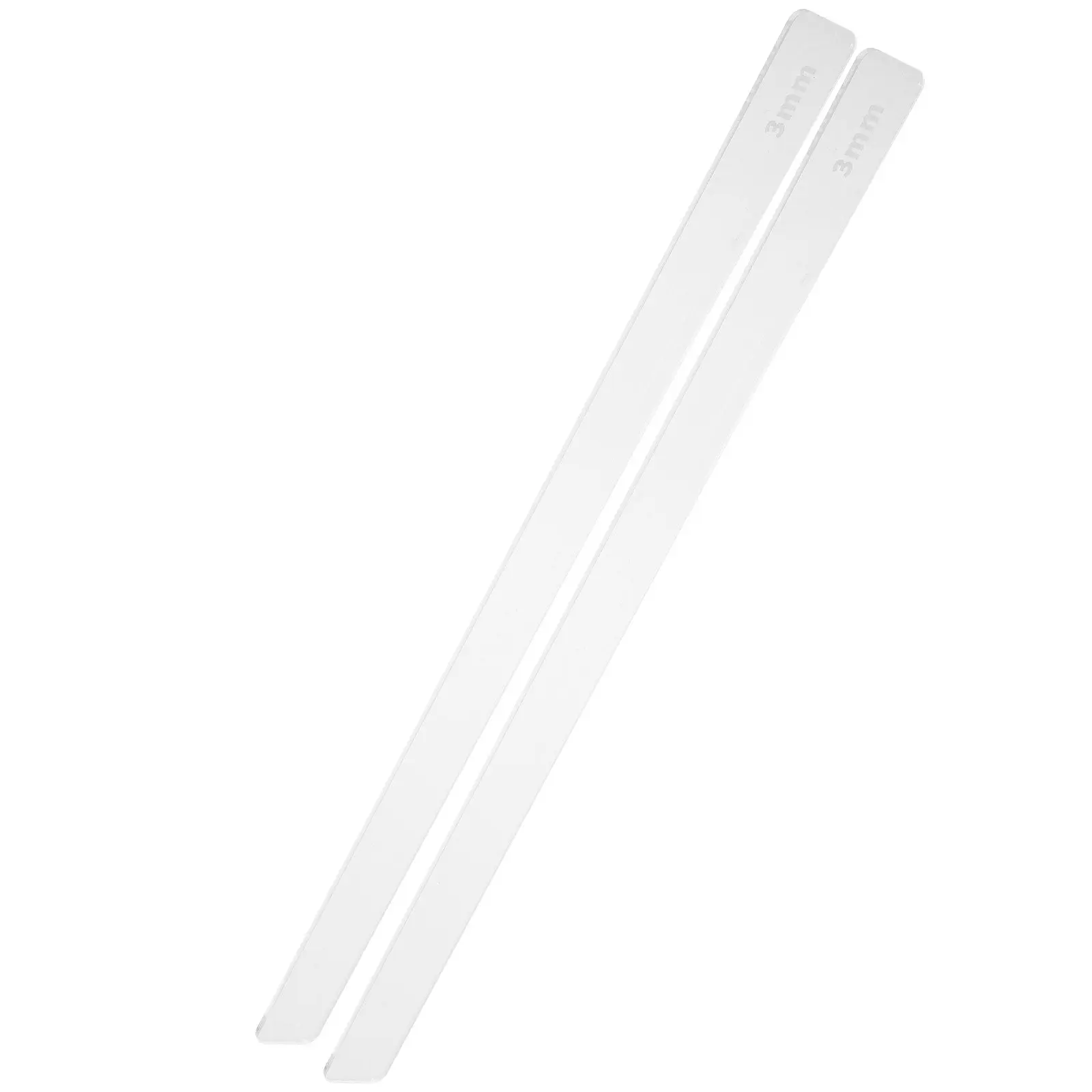 Acrylic Dough Leveling Ruler Set – 2pcs for Precise Thickness Control in Baking Cookies, Pastry, Pizza & Fondant