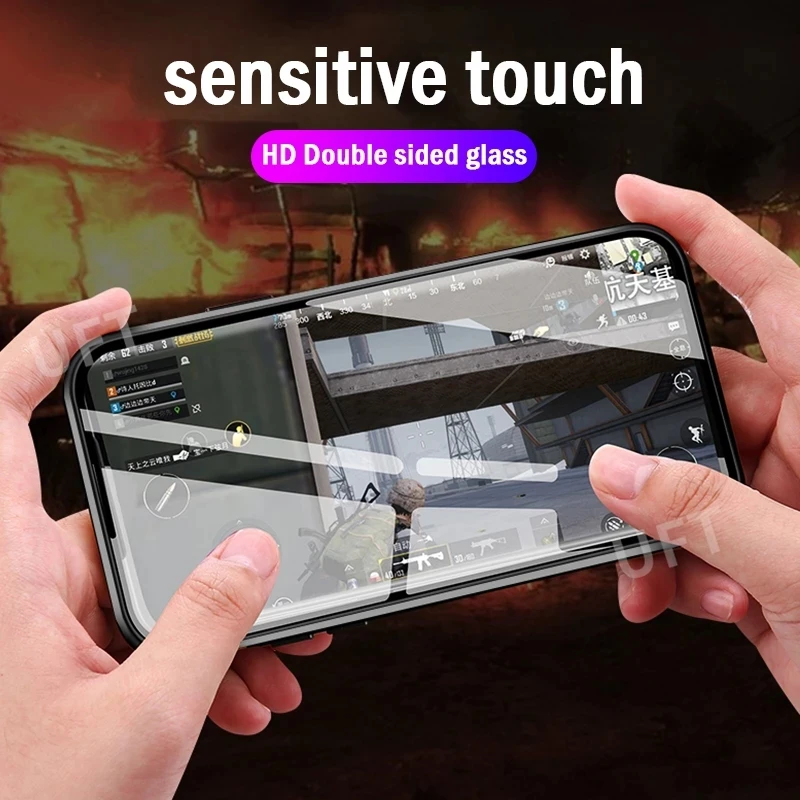 Double Sided Glass Cover  Magnetic Metal Case For Samsung Galaxy S23 S22 S21 S20 S10Plus Note 20 22Ultra S20FE A51 A71 A14 A53