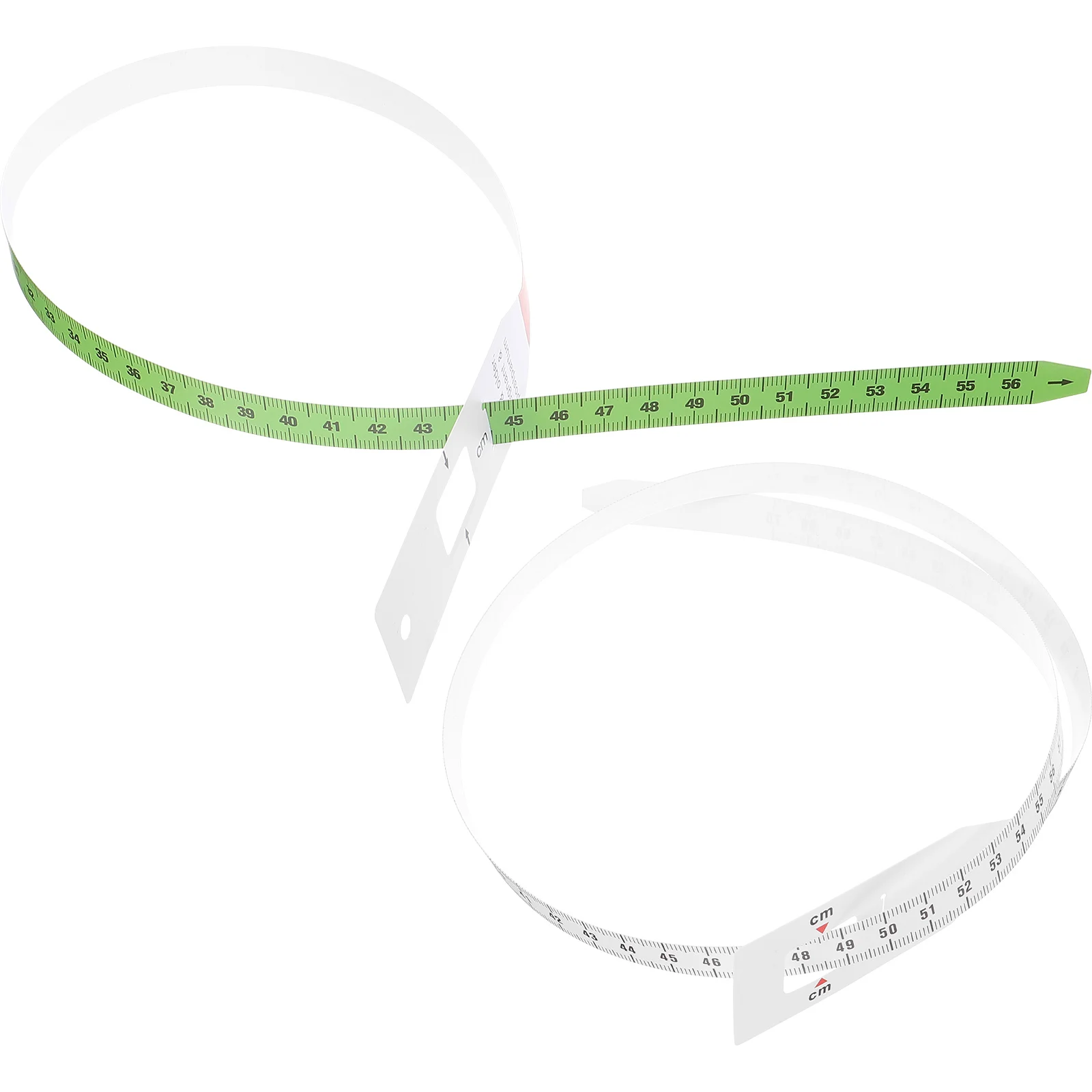 

2 Pcs Arm Circumference Head Measuring Tapes 70cm White 56cm Colorful Durable Plastic Accurate Measurement Gifts