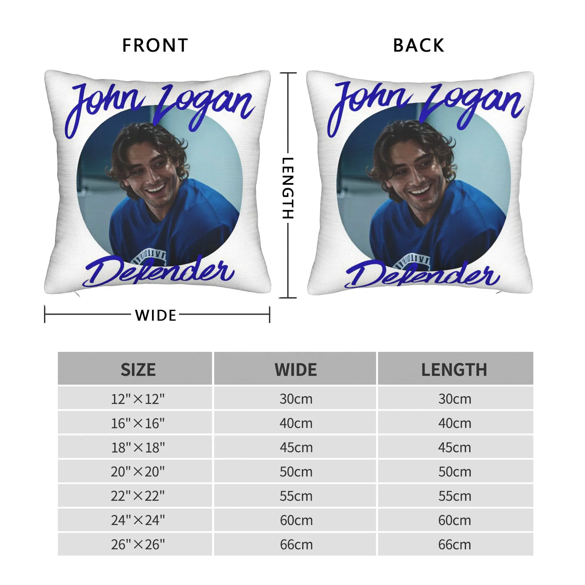 John Logan defender Pillow Case Off Campus Morden Pillow Cover Custom Pillowcases For Living Room Sofa