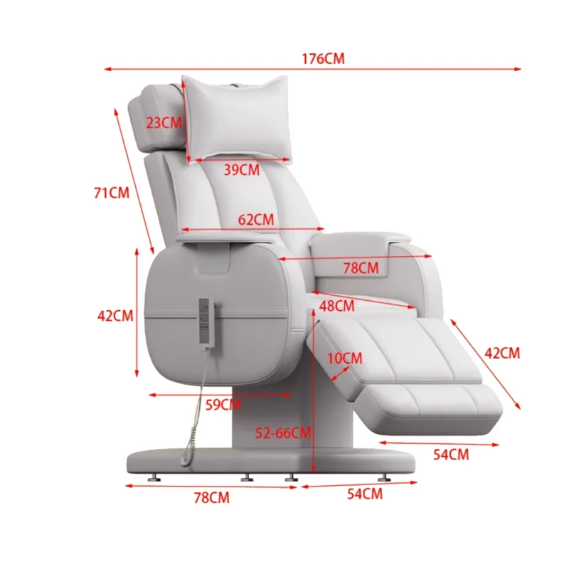 Premium Electric Massage Table Luxury Multifunction Luxury Adult Lash Bed Elegant Comfortable Table Esthéticienne Furniture