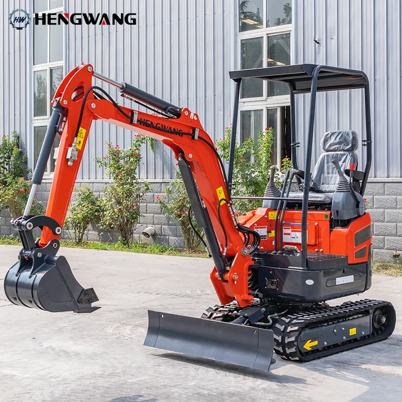 Mini Excavator 1 Ton 2T Small Digger Agricultural Excavators EURO5 EPA Engine Landscaping Farm Equipment China Factory Custom