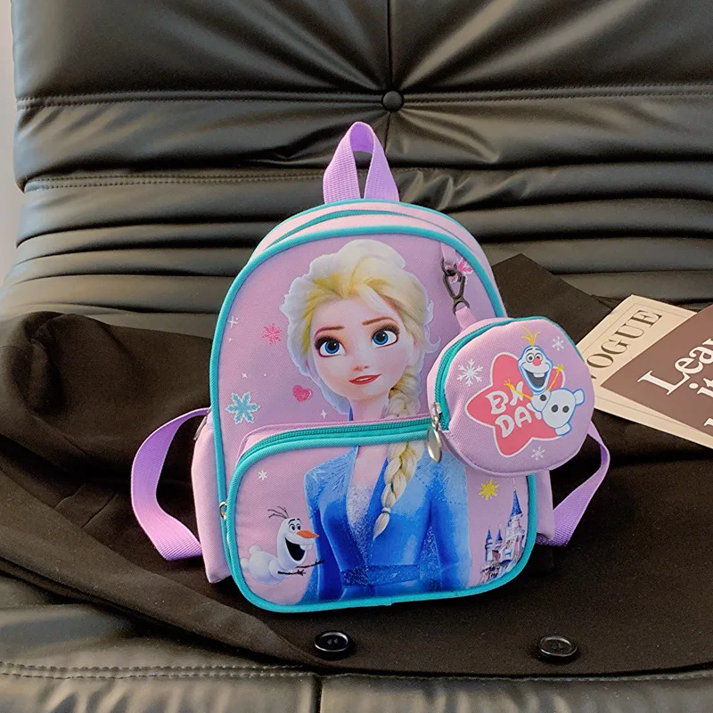 

Disney Frozen Elsa New Fashion Cartoon Cute Boys and Girls Kindergarten Schoolbag Casual Children Backpack