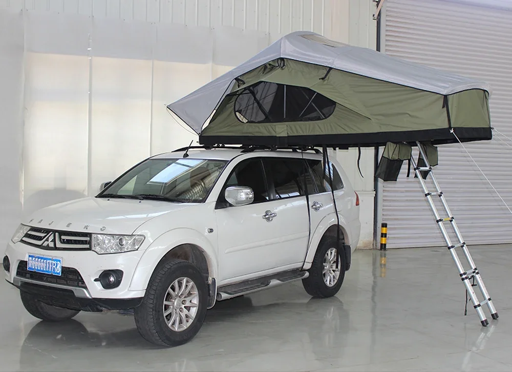 Sunday Outdoor Camper 4X4 Rooftop Tent Wholesale Soft Shell Insulated Lightweight Soft Shell Rooftop Tent for 4 People