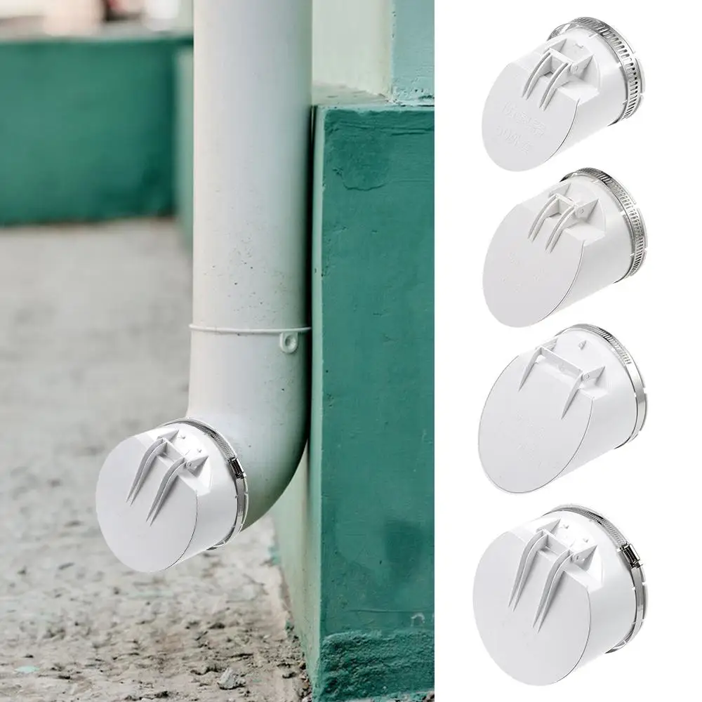 Anti Odor Drainage Pipe Floor Drains 50-160mm Multifunctional Rain Pipe Cap White Insect-proof Roof Cover