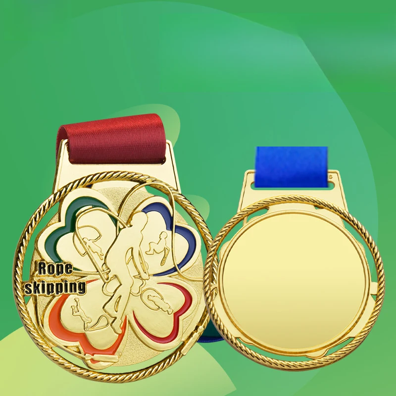 Outdoor Sports Series Jump Rope, Balance Bike, Hiking Skateboard, Frisbee, Medal, Sports Event, Team, Metal Prizes