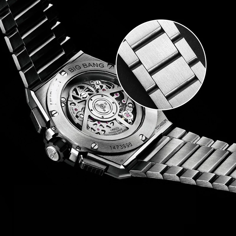 For Hublot Big Bang Series Solid Stainless Steel Watch Strap Watch Wrist Bracelet 27mm-19mm Men Women Watchband